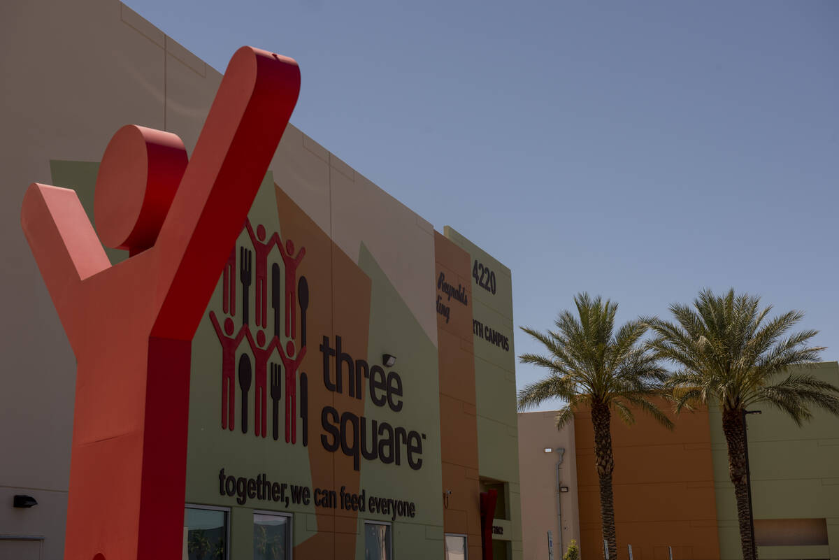 Three Square, the food bank serving Southern Nevada, on Tuesday, May 31, 2022, in Las Vegas. (S ...