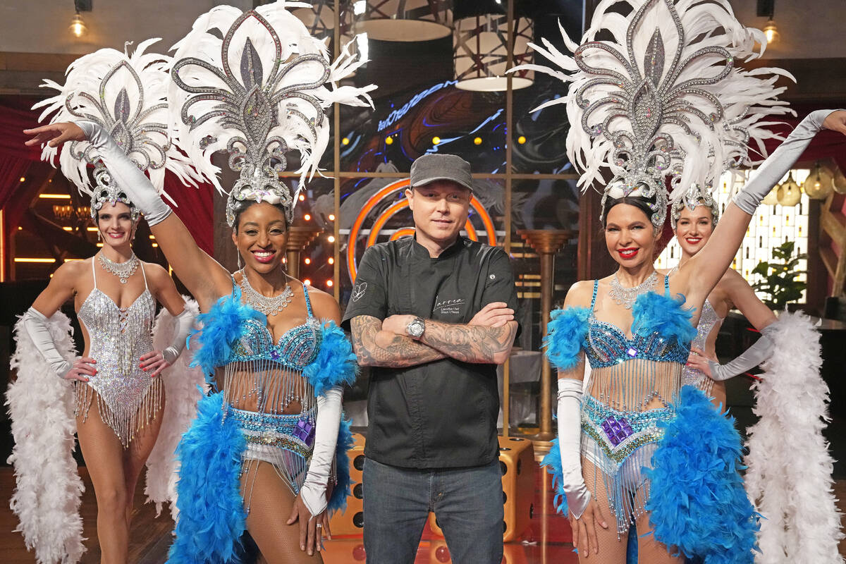 MasterChef guest star Shaun O’Neale in the “Winners Mystery Box - Spirit of Vegas” compet ...