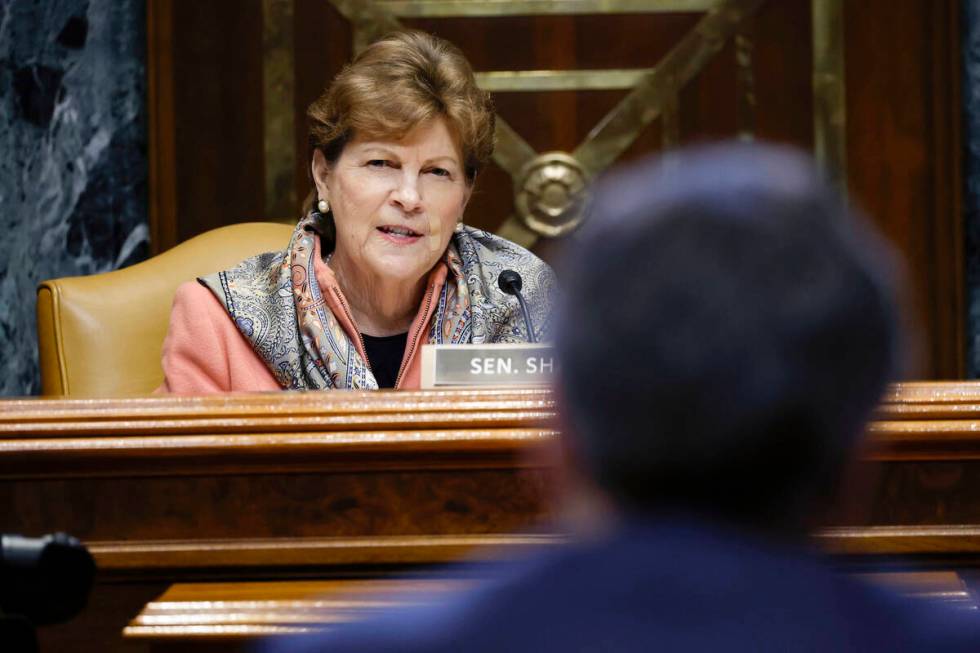 Sen. Jeanne Shaheen, D-N.H., speaks during a hearing in Washington in May 2022. (Ting Shen/Pool ...