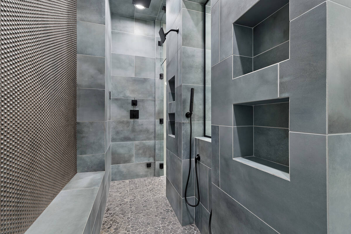 The shower in the master bath. (Darin Marques Group)