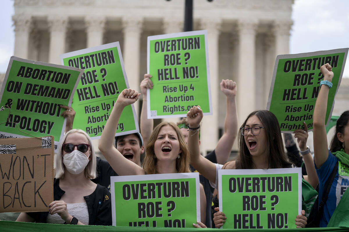 Abortion-rights protesters regroup and protest following Supreme Court's decision to overturn R ...