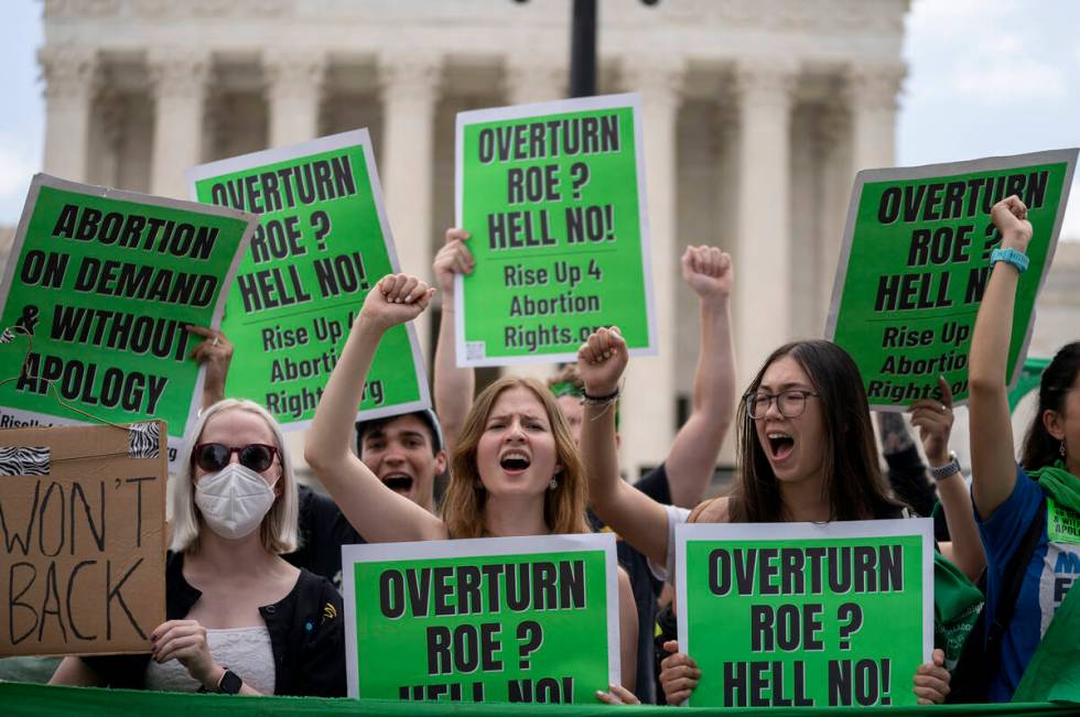 Abortion-rights protesters regroup and protest following Supreme Court's decision to overturn R ...