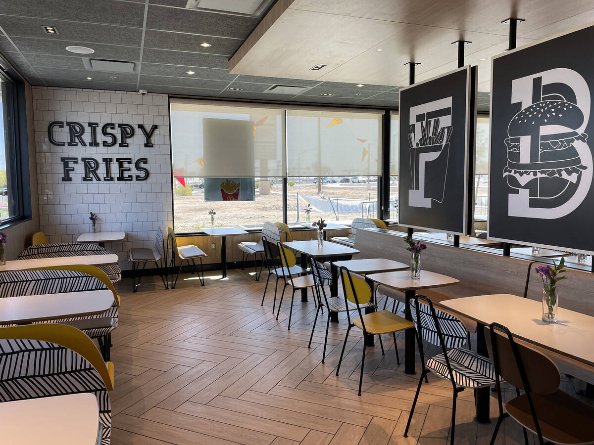 The interior of McDonald's new location at 3452 St. Rose Parkway in Henderson. (MassMedia)