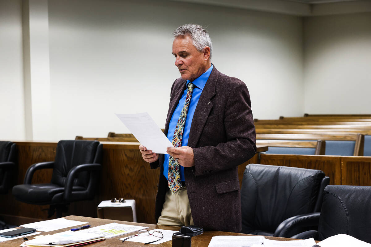 Prosector Kirk Vitto addresses the court at the sentencing hearing for Tyler Kennedy, who plead ...