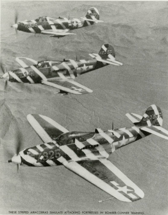 Image of Las Vegas Flexible Gunnery School aircrafts during World War II. The aircraft seen her ...