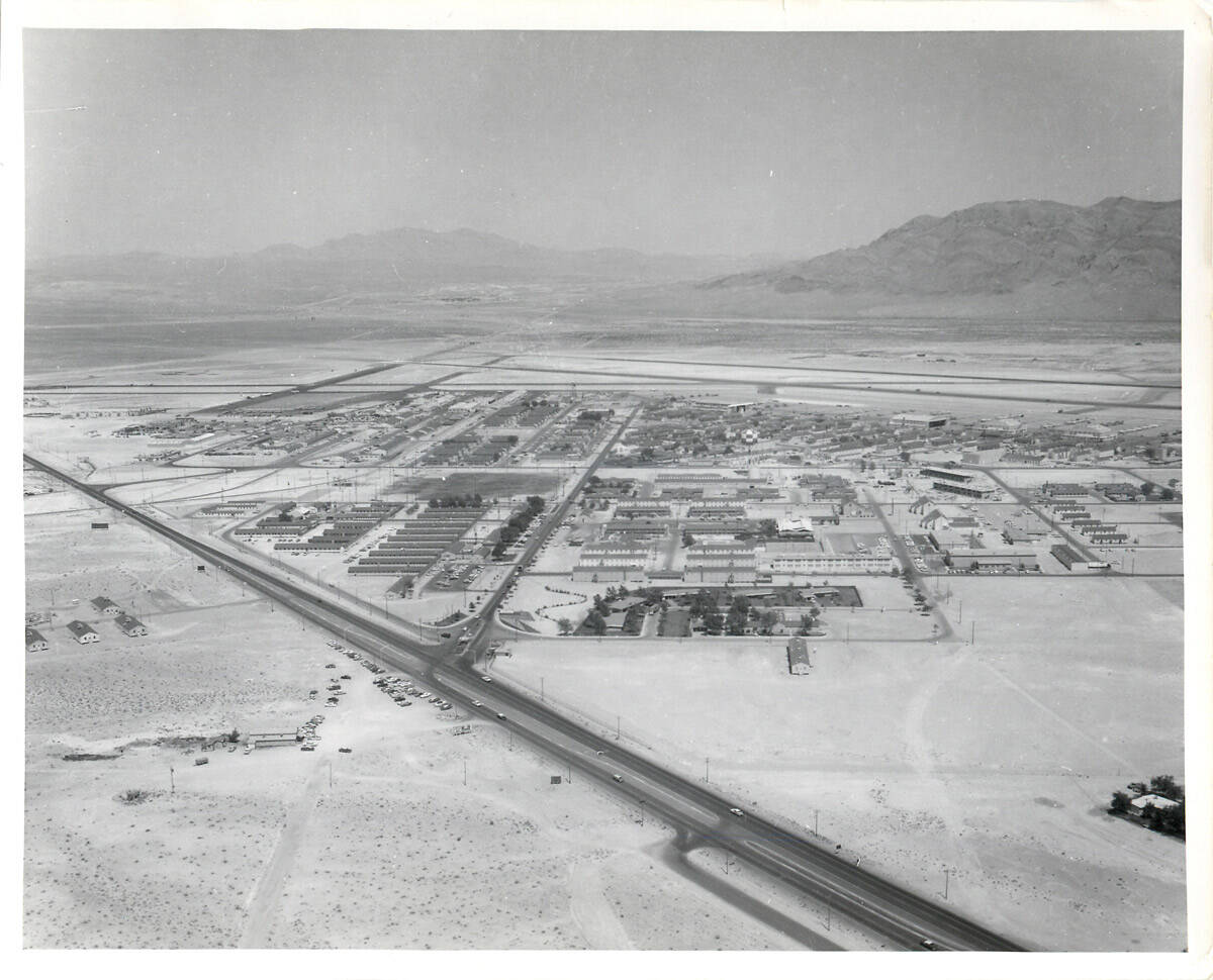Nellis Air Force Base in the 1950's. (File/Las Vegas Review Journal)