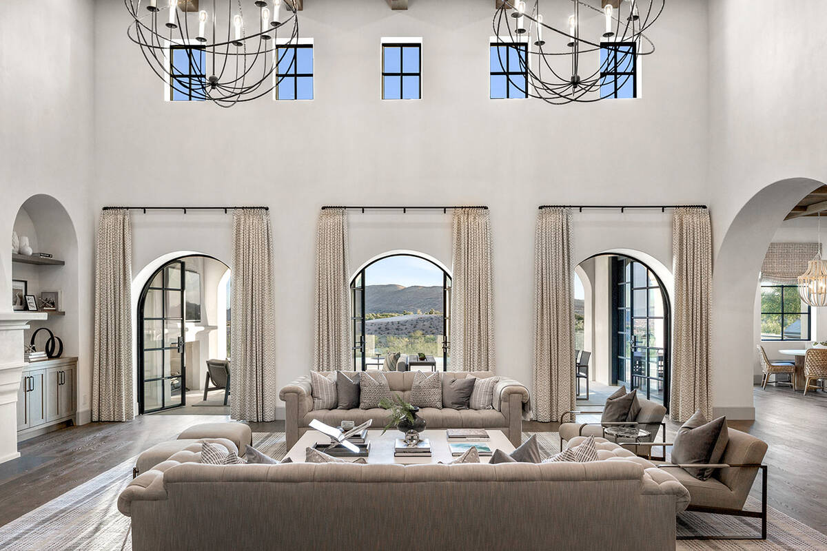 The 9,427-square-foot mansion in Summerlin's uber-luxury resort community, The Summit Club, was ...