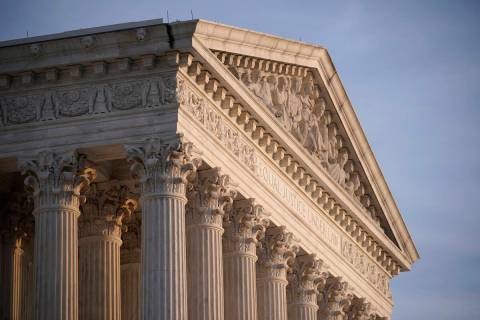 FILE - In this Nov. 5, 2020, file photo the Supreme Court is seen in Washington. (AP Photo/J. S ...