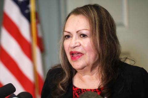 Clark County School Board President Linda Cavazos, seen in November 2021. (Rachel Aston Las Ve ...