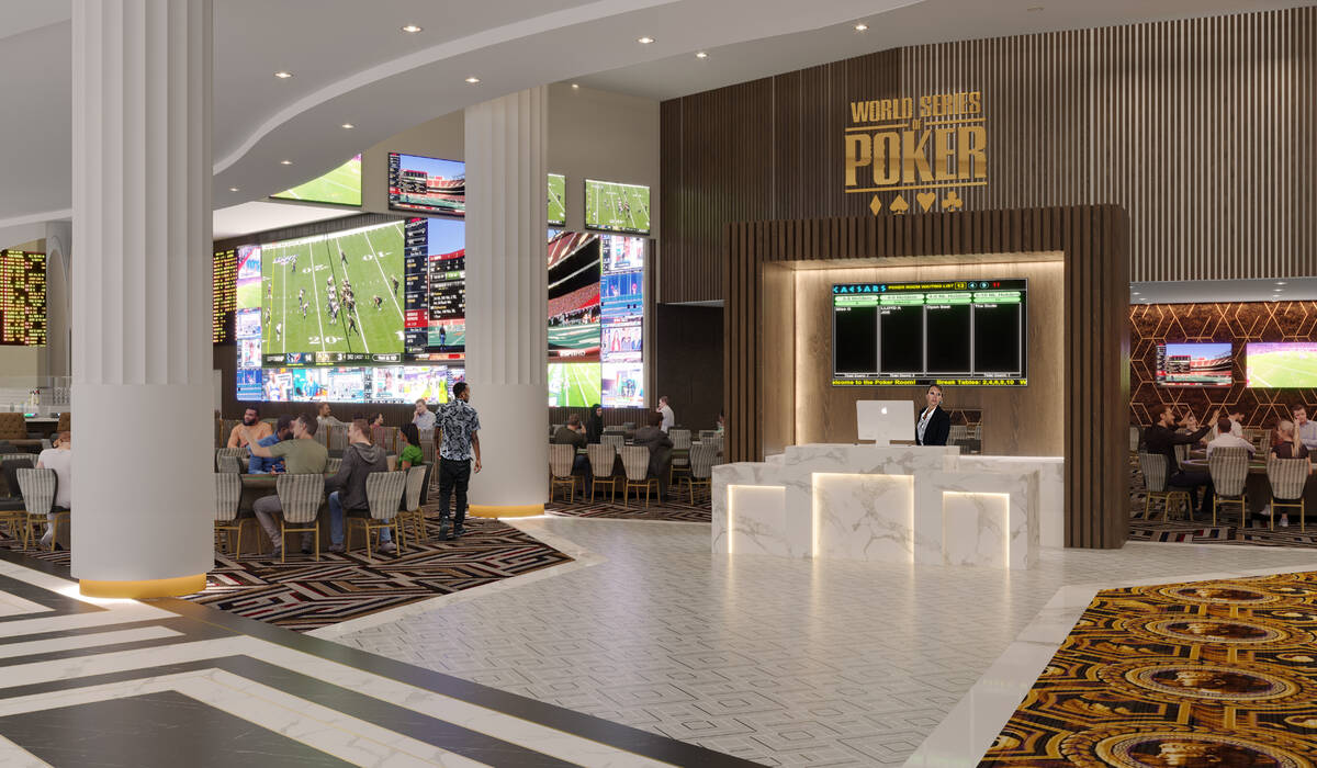 A rendering of the new World Series of Poker room coming this fall to Harrah's New Orleans, whi ...