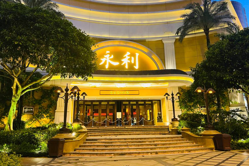 The casino of the Wynn Macao is closed in Macao, Monday, July 11, 2022. Streets in the gambling ...