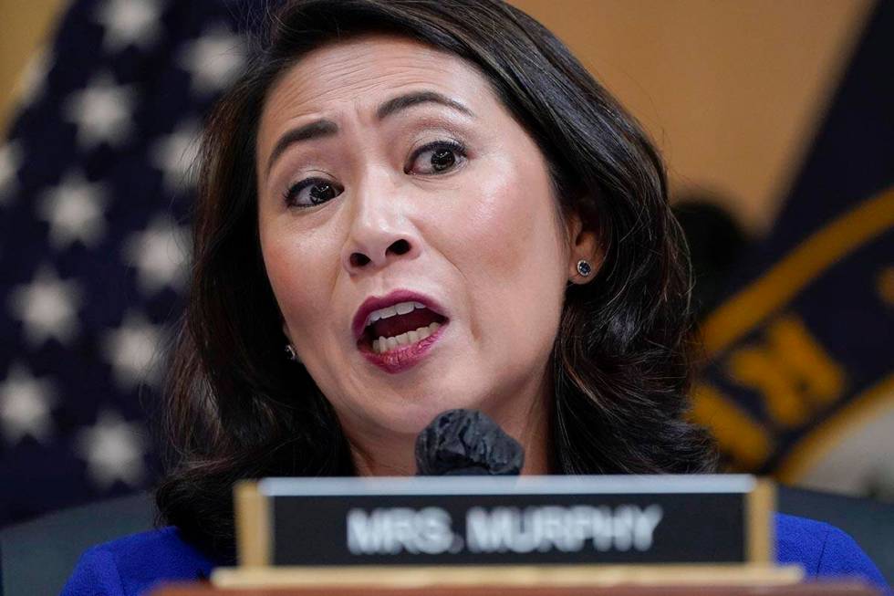 Rep. Stephanie Murphy, D-Fla., speaks as the House select committee investigating the Jan. 6 at ...