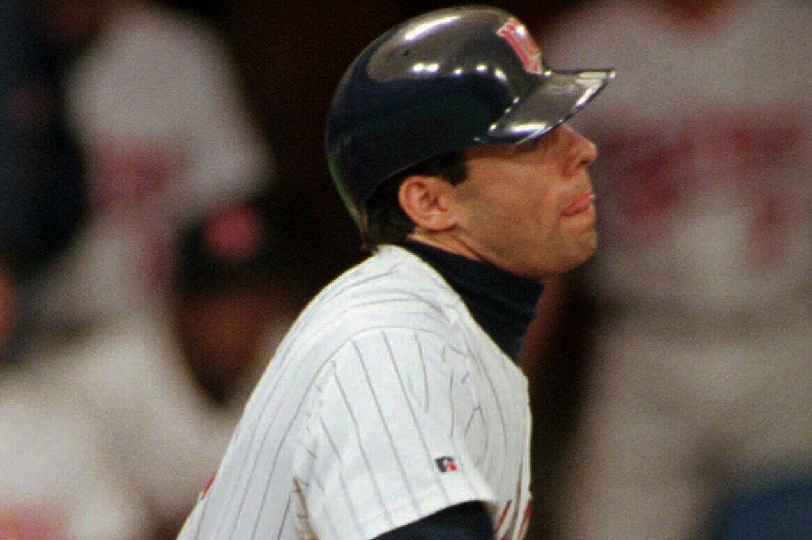 In this Sept. 28, 1995 file photo, Minnesota Twins' Marty Cordova bats against the Cleveland In ...