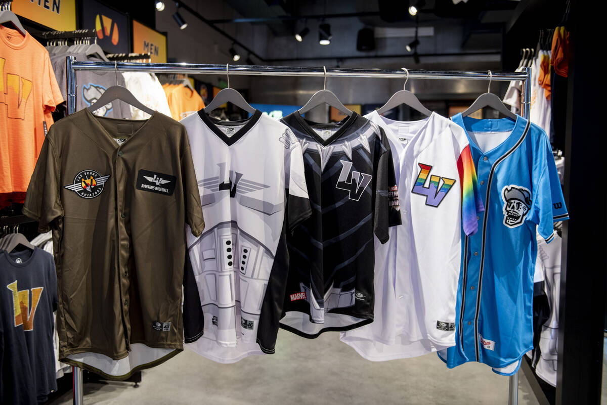 The Las Vegas Aviators have worn nine different jersey designs this year, the five special even ...