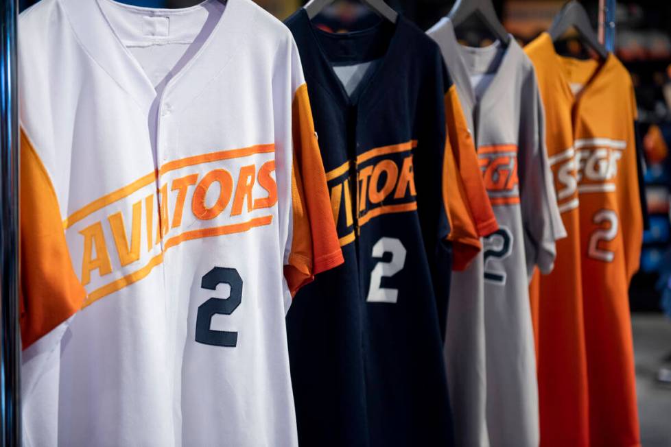 The Las Vegas Aviators have worn nine different jersey designs this year, the four standard jer ...