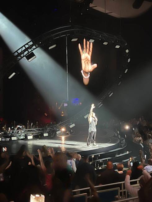 Usher performs on the opening night of his "My Way" residency at Dolby Live at Park MGM on Frid ...