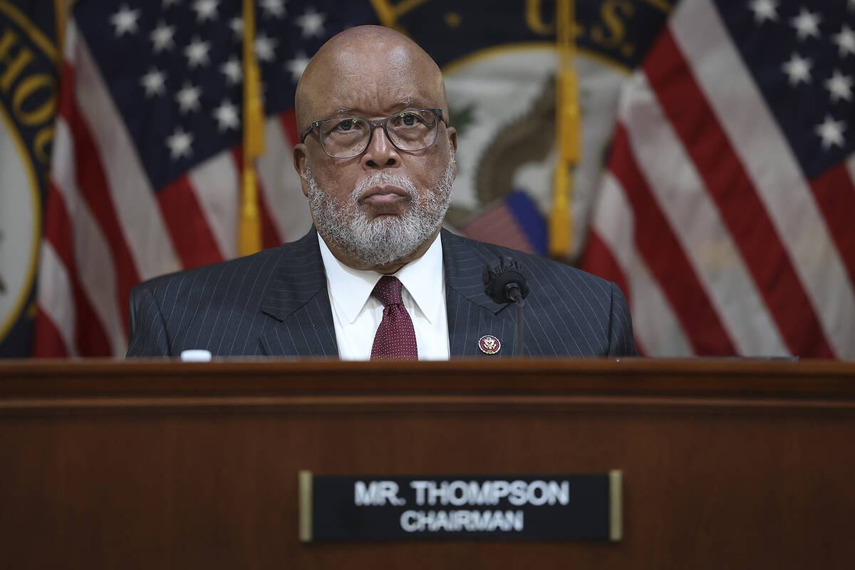 U.S. Rep. Bennie Thompson (D-MS), Chair of the House Select Committee to Investigate the Jan. 6 ...