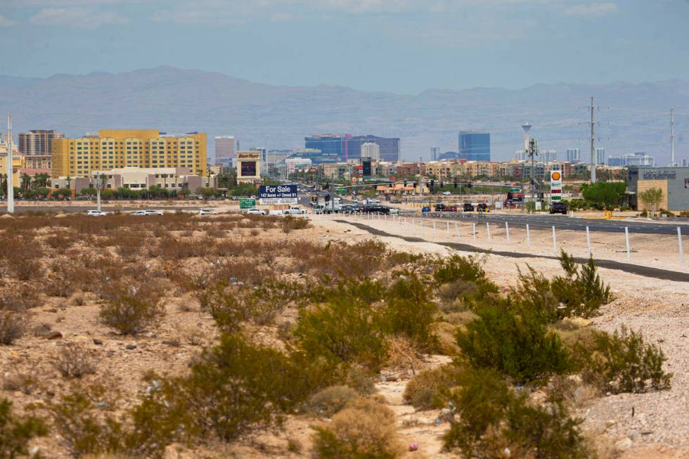 A portion of 126 acres at the southwest corner of Las Vegas Boulevard and Cactus Avenue, which ...