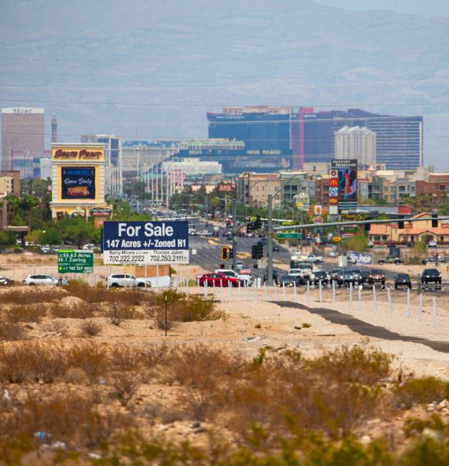 A portion of 126 acres at the southwest corner of Las Vegas Boulevard and Cactus Avenue, which ...