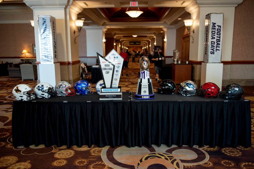 Media day for the Mountain West conference football season begin at Mandalay Bay on Wednesday, ...