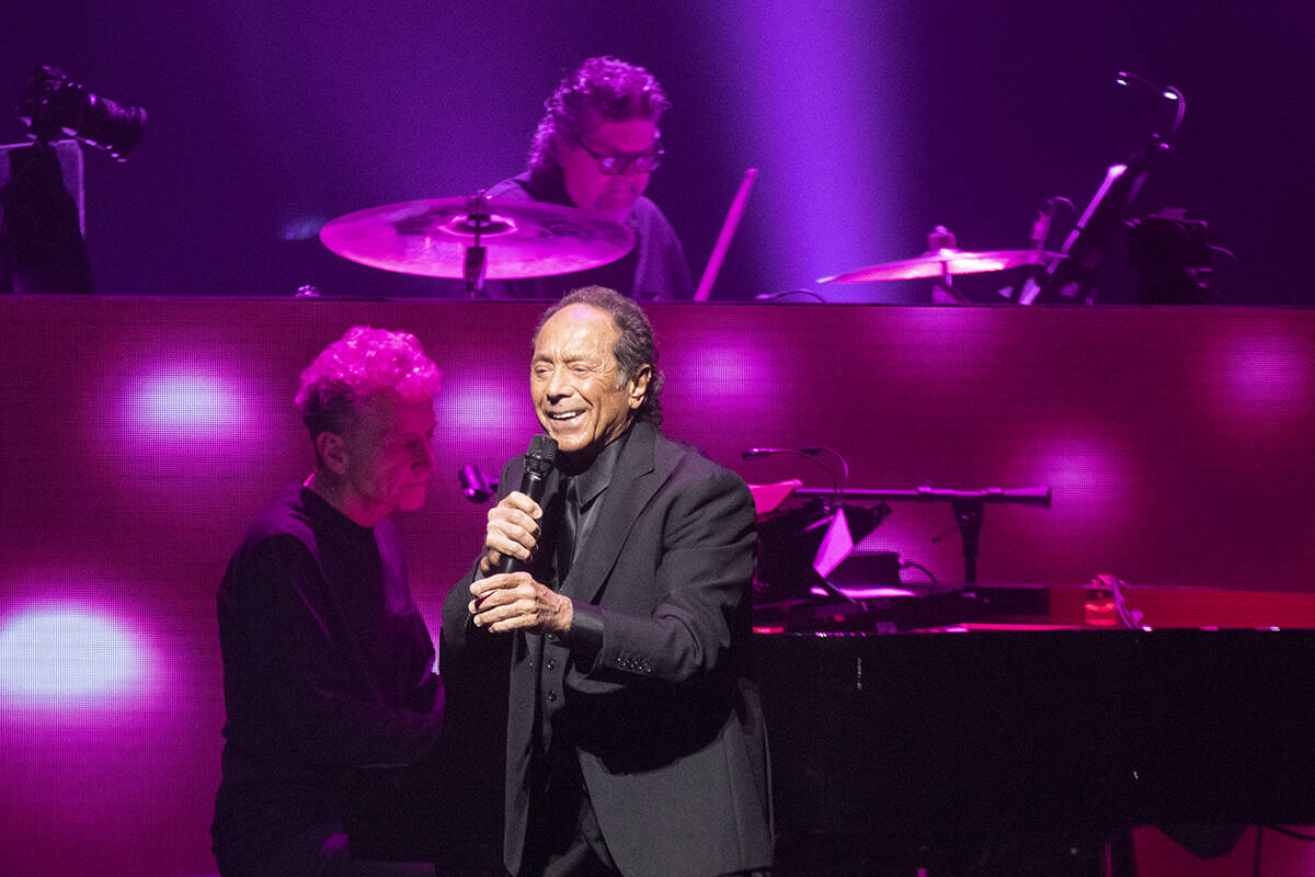 Paul Anka performs during the 10th anniversary celebration at The Smith Center for the Performi ...