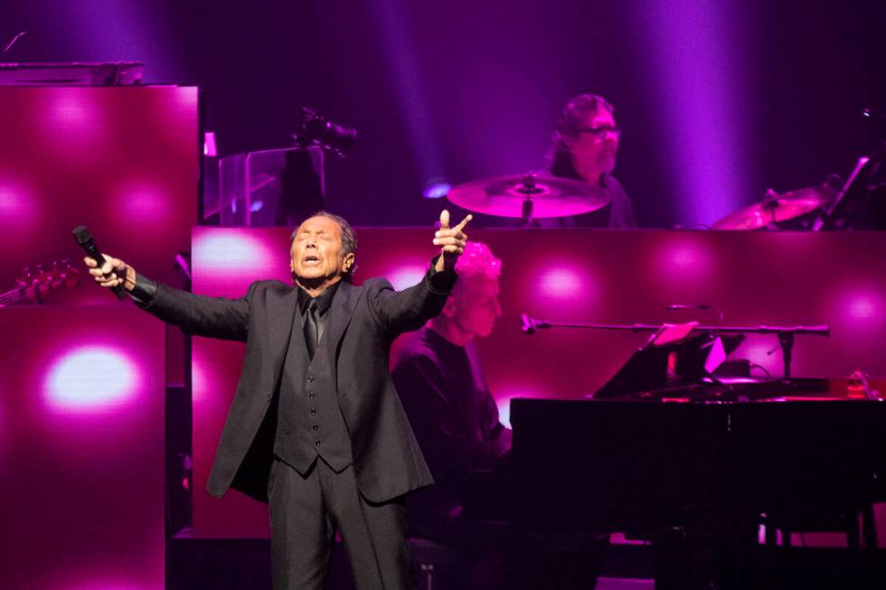 Paul Anka performs during the 10th anniversary celebration at The Smith Center for the Performi ...