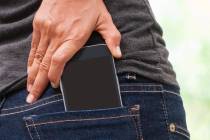 A pocket may not be the best place to keep your cellphone. (Dreamstime)