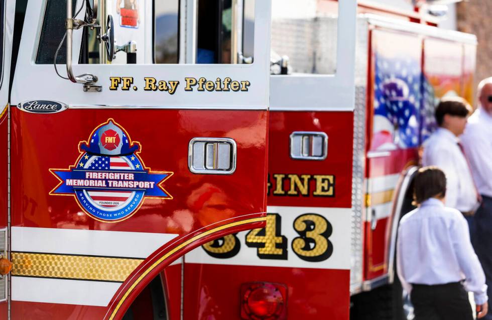 The Raymond J. Pfeifer Memorial Caisson, a 1991 Pierce firetruck restored by retired New York C ...