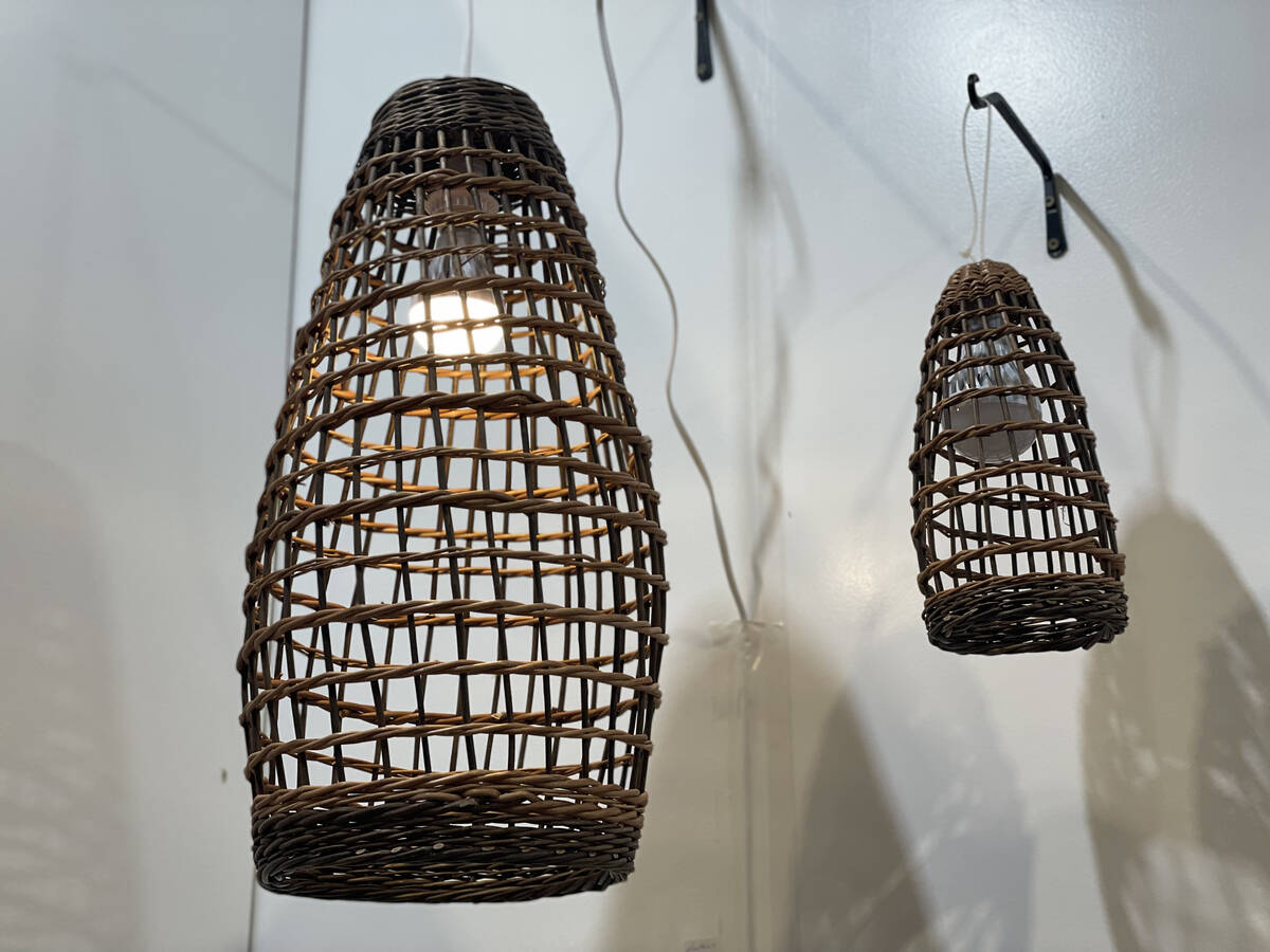 The Shaaksaz Willow Wicker Craft Producer Company Ltd. and Kadam Haat’s Lighting Pendant is a ...