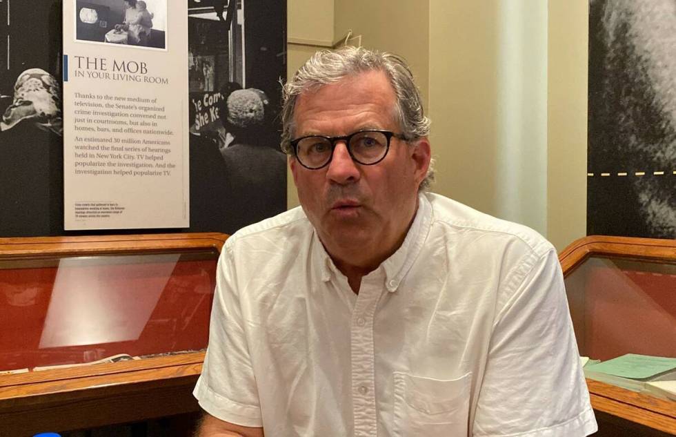 Journalist and author Sam Quinones speaks before a discussion about the opioid crisis hosted by ...