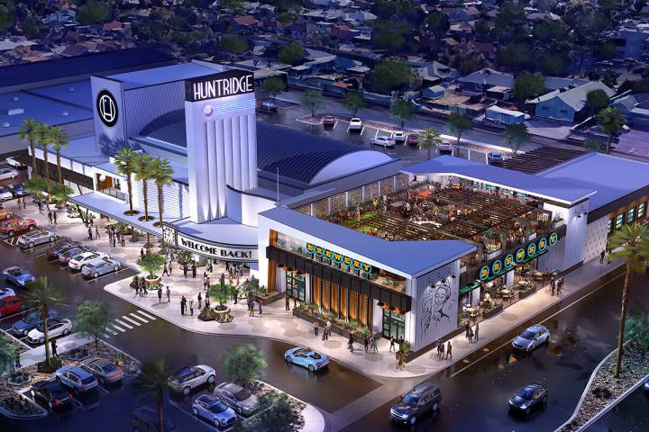 An artist's rendering of a redeveloped Huntridge Theater in Las Vegas. The 1940s-era venue has ...