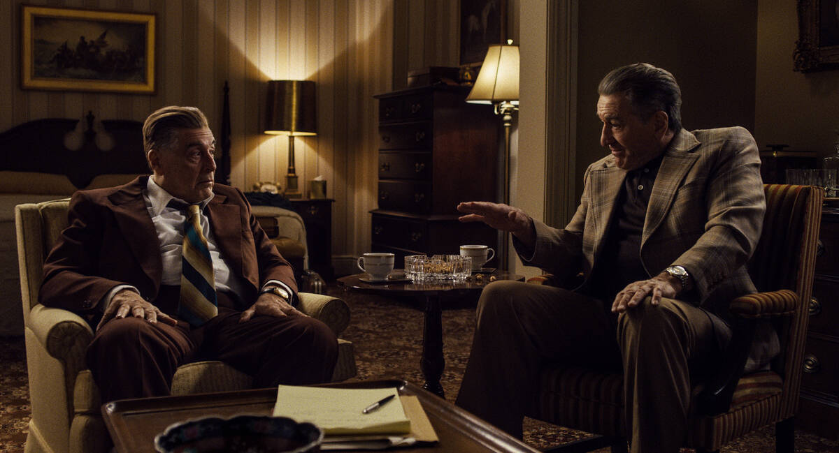 Al Pacino played Jimmy Hoffa in the Netflix movie "The Irishman" alongside Robert De Niro, who ...