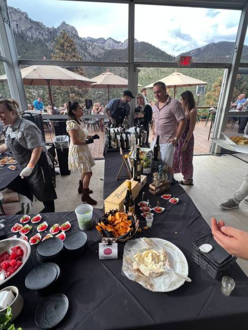 The first Pine Dining pop-up cookout series at Mount Charleston Lodge is shown on Sunday, July ...