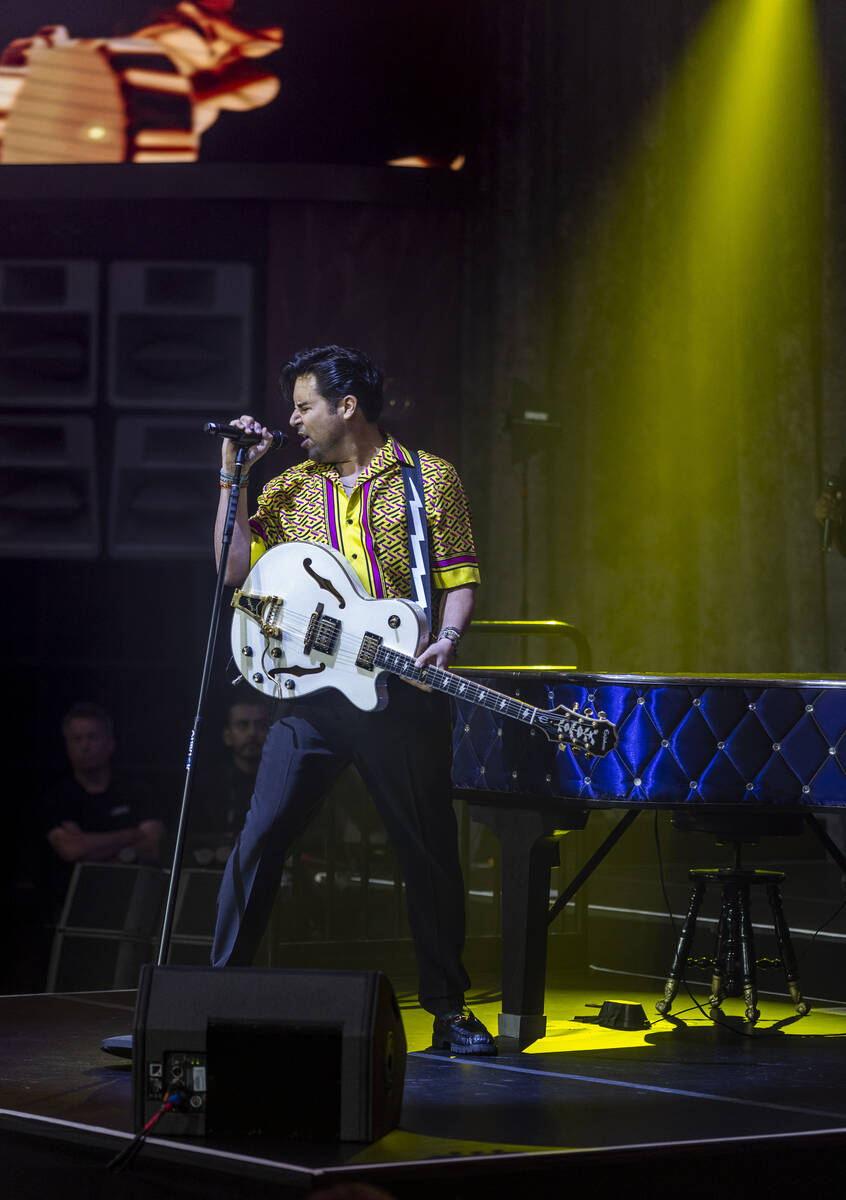 Frankie Moreno sings during the opening night performance of his the first residency at the Pal ...