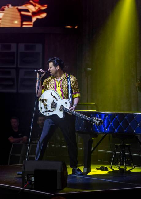 Frankie Moreno sings during the opening night performance of his the first residency at the Pal ...