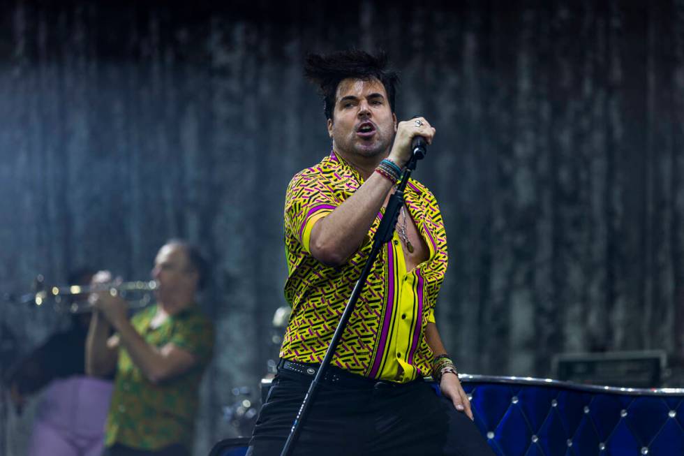 Frankie Moreno sings during the opening night performance of his the first residency at the Pal ...