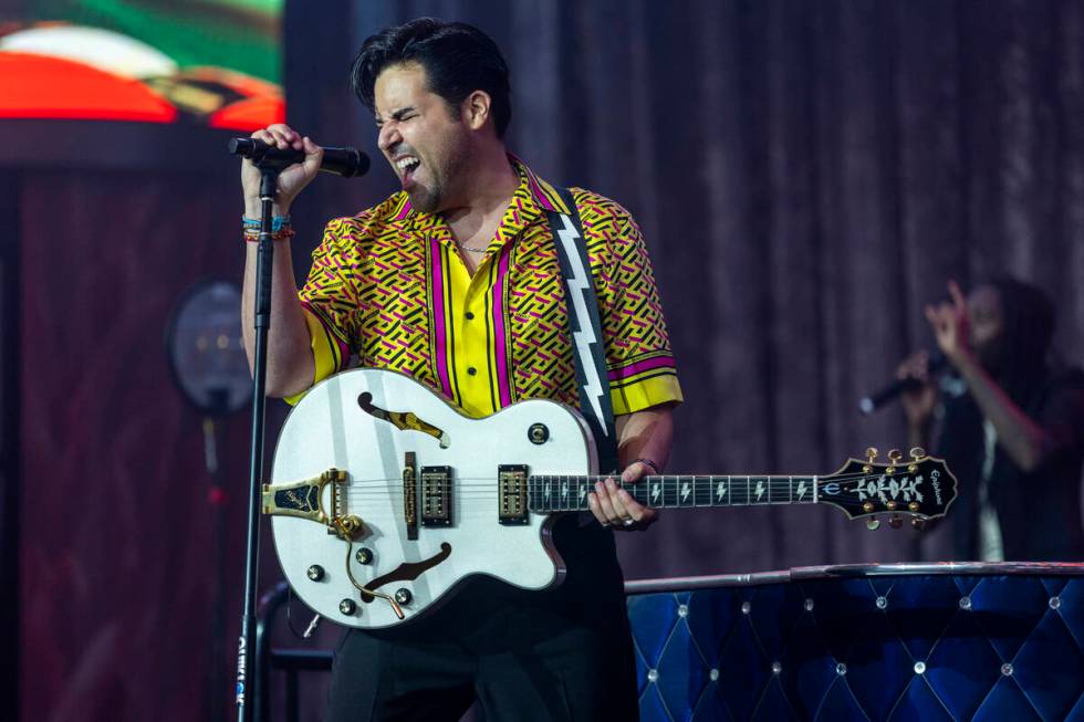 Frankie Moreno sings during the opening night performance of his the first residency at the Pal ...