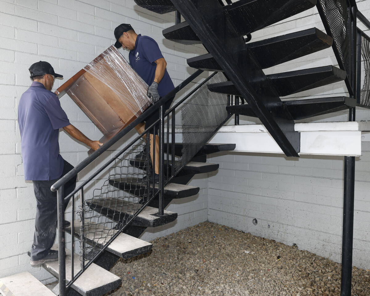 Jose Pacheco, left, and his brother Jesus Pacheco, right, of Errands 4 You deliver the furnitur ...