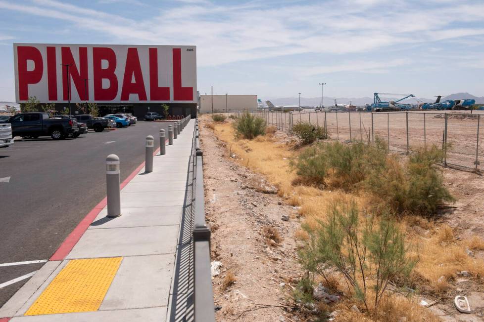 The Pinball Hall of Fame, seen here on Friday, July 8, 2022, is next to Dream Las Vegas hotel-c ...