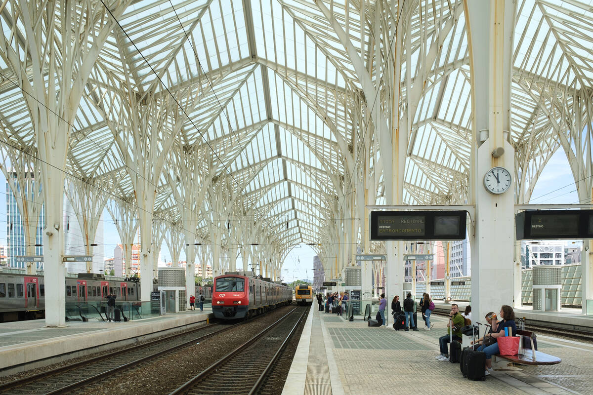 Santiago Calatrava’s Oriente Station provides a sense of airiness and elevation with its cath ...