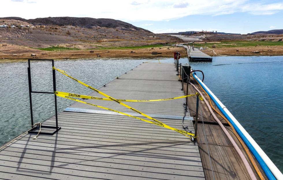 The original former walkway at Callville Bay is no longer in use with a new lot and ramp closer ...