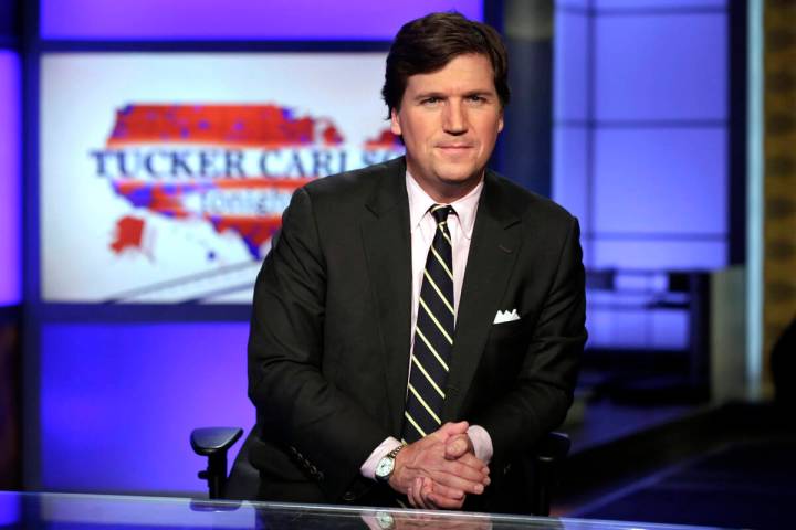 FILE - In this March 2, 2017 file photo, Tucker Carlson, host of "Tucker Carlson Tonight,& ...