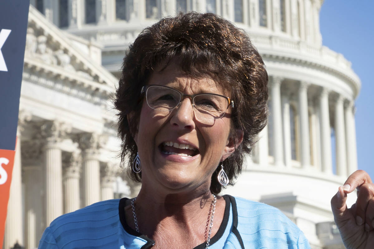 FILE - In this July 19, 2018, photo, Rep. Jackie Walorski, R-Ind., speaks on Capitol Hill in Wa ...