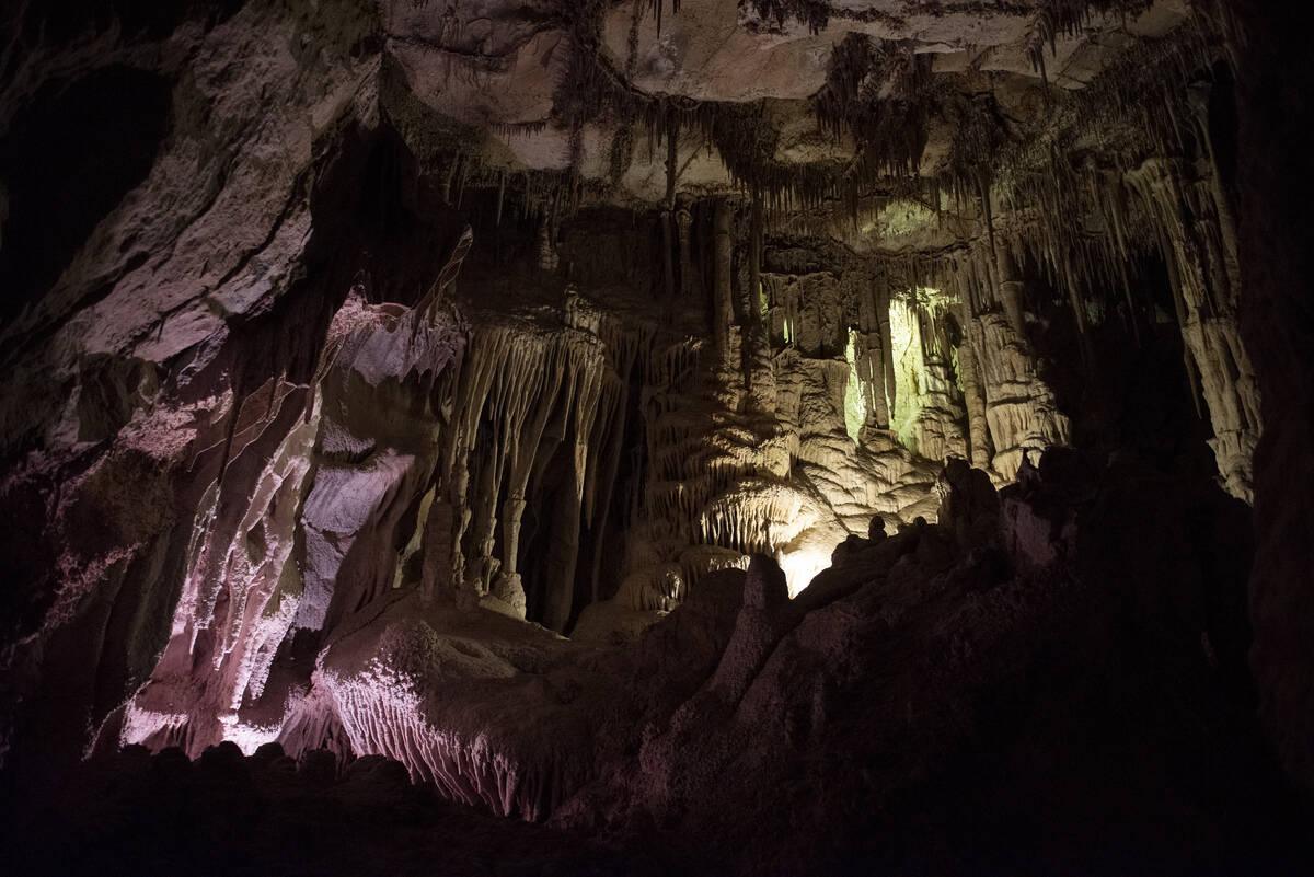 Great Basin National Park's Lehman Caves on Monday, Aug. 1, 2022, in Baker, Nev. Lehman Caves w ...