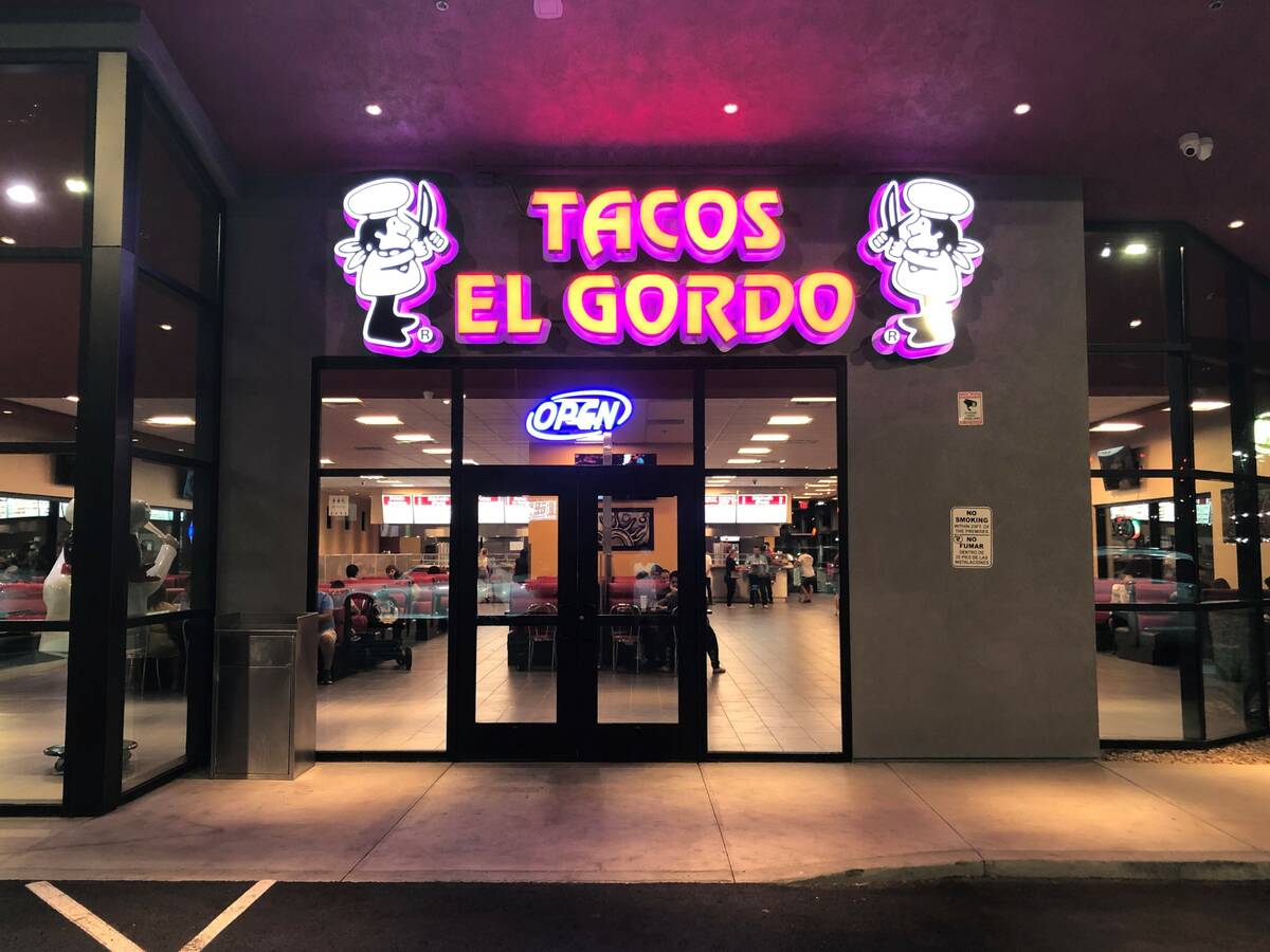 Tacos El Gordo, the popular Las Vegas taqueria, opened a location near Town Square in Southwest ...