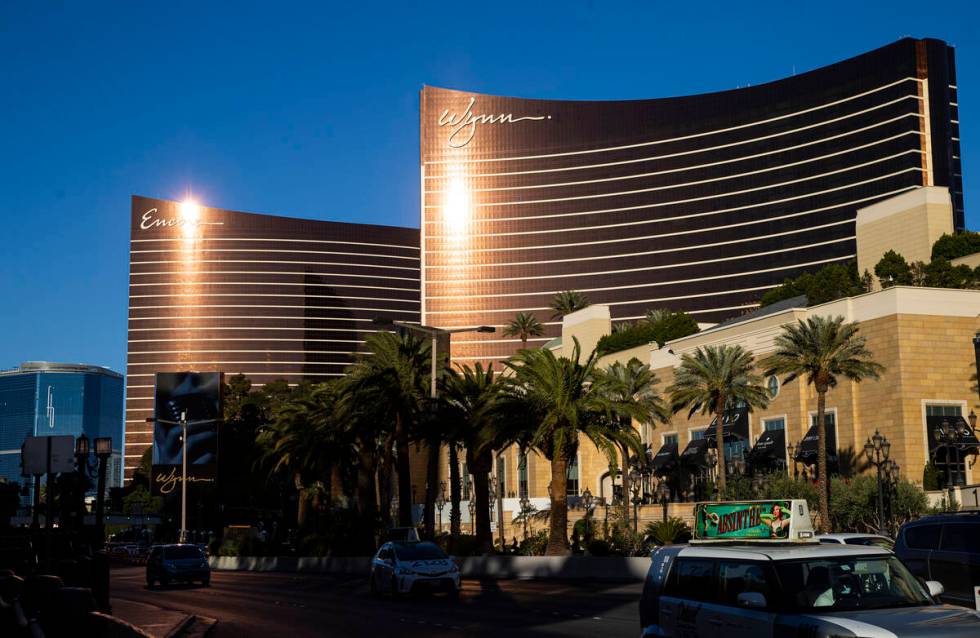 Wynn and Encore on the Las Vegas Strip. (Chase Stevens/Las Vegas Review-Journal)