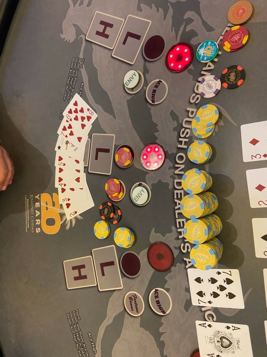 A Las Vegas local, won $123,107 playing the Pai Gow Poker Progressive on Aug. 12, 2022. (Courte ...