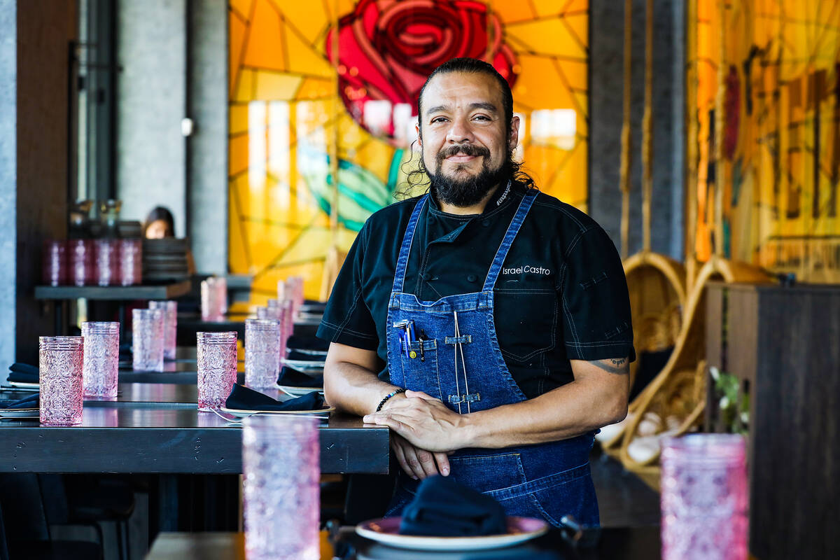 Chef Israel Castro at La Neta Cocina y Lounge in Las Vegas, Wednesday, July 20, 2022. (Rachel A ...