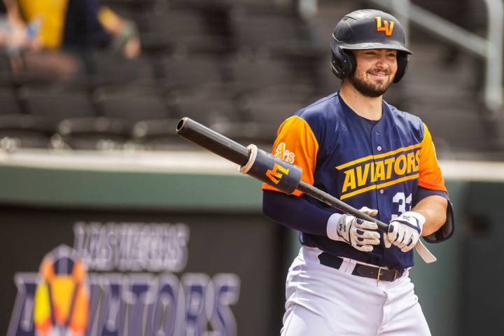 Aviators catcher Shea Langeliers is shown at Las Vegas Ballpark on Sunday, May 15, 2022, in Las ...