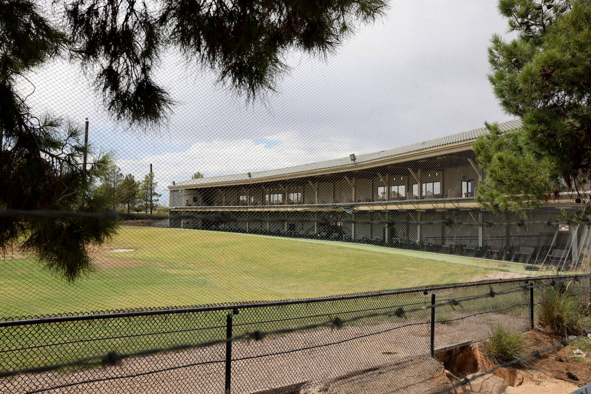 The driving range at Desert Pines Golf Club at Bonanza and Pecos roads in Las Vegas Thursday, A ...